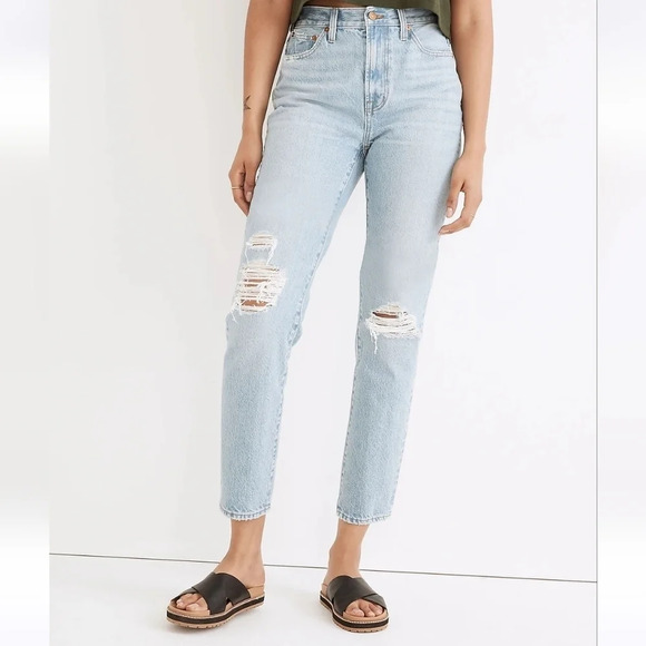 Madewell Denim - Madewell The Perfect Vintage Jean in Grandbay Wash: Ripped Edition